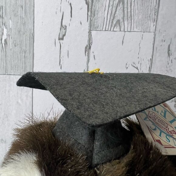 San Francisco Music Box Co Plush Grad Owl Wind Up Musical “School Days” Vintage - Picture 3 of 10